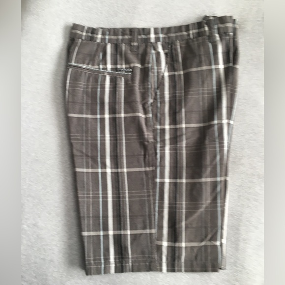Dvision Flat Front Plaid Men's Shorts - Picture 2 of 7